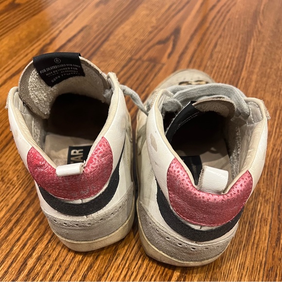 Golden Goose Mid Leopard Print Sneakers with silver Star - Picture 5 of 7